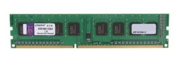 Оперативна пам'ять для сервера KVR16E11S8/4 KINGSTON 4GB PC3 -12800E-11-13-D1 DDR3-1600MHz ECC Unbuffered RAM